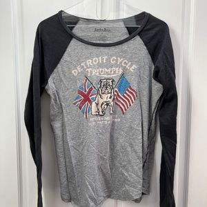 Lucky brand women’s crewneck quarter sleeve T-shirt size large